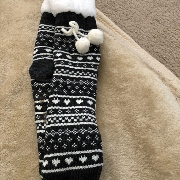 WOMEN’S SLIPPER SOCKS NON SKID SLIP THICK WARM NEW - Picture 3 of 3